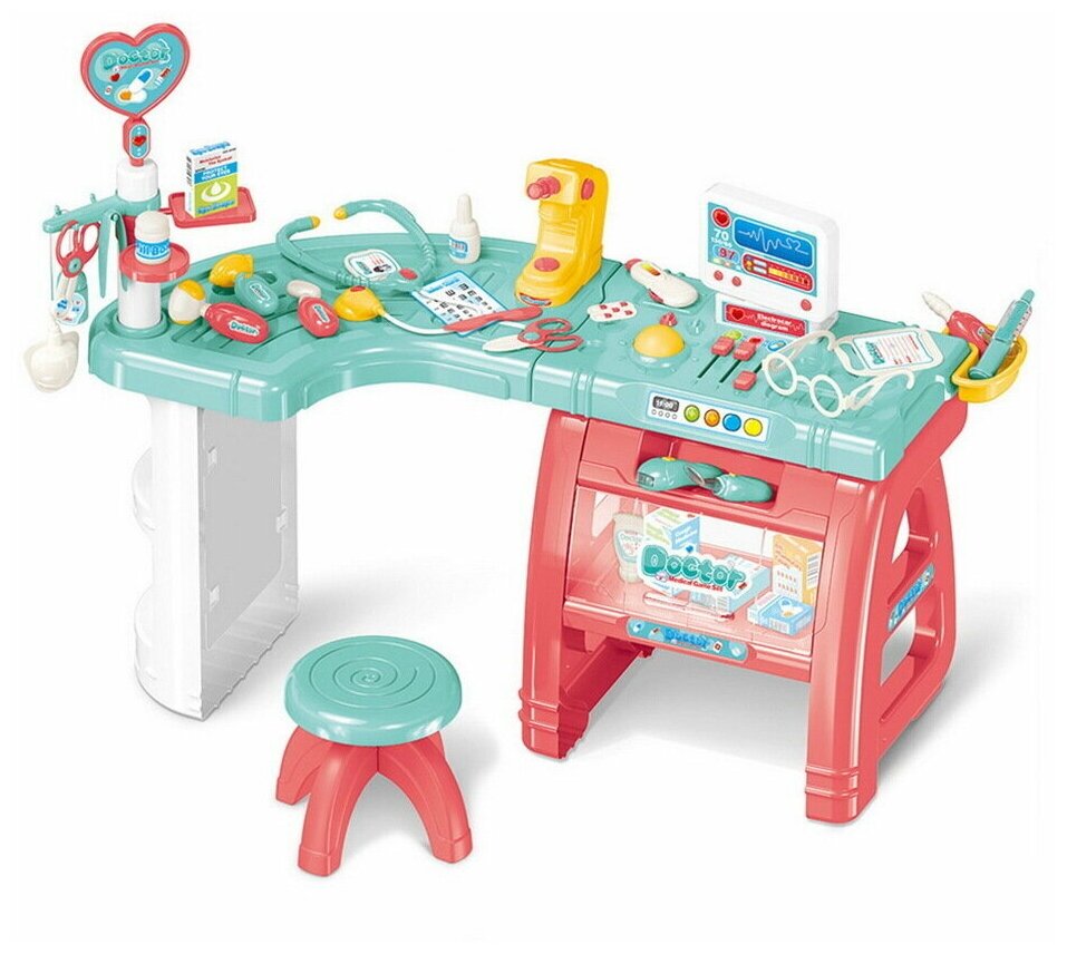 Игровой набор PITUSO Доктор (со стульчиком) 90*47*77 см, 27 элементов/ набор доктора/ детский доктор/ игрушка в подарок мальчику и девочке