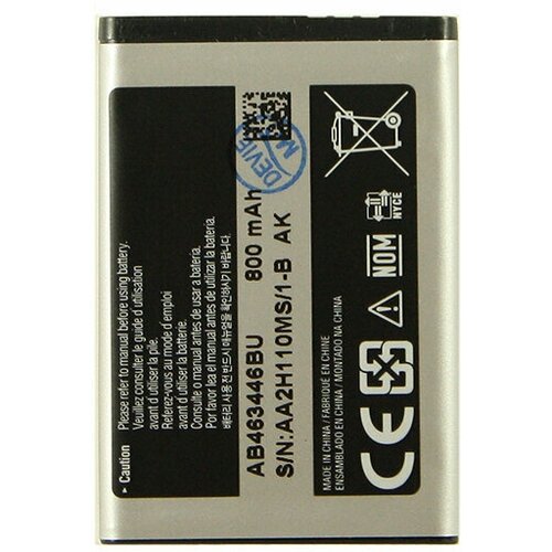 аккумуляторная батарея для samsung x200 c3010 e1232 e1070 ab463446bu 800 mah Аккумулятор AB463446BU для Samsung E1070, Е250, X200.