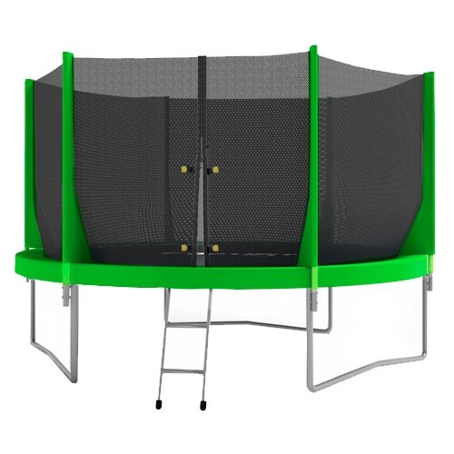 фото Каркасный батут Optifit Jump 8ft 244х244х215 см зеленый