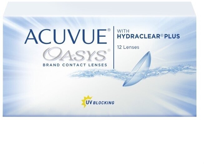 Acuvue Oasys with hydraclear plus (12 линз), 8.4, +3.75