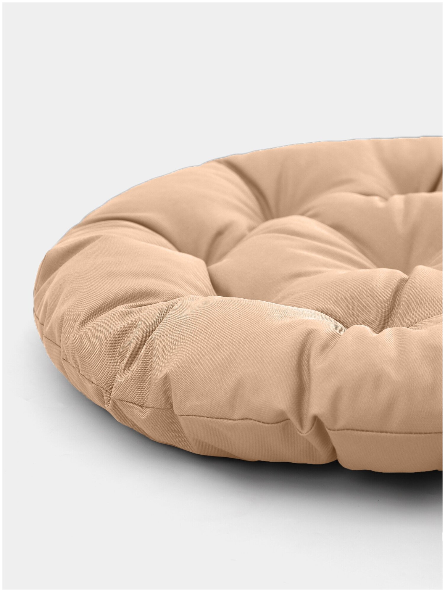Подушка на мебель садовую круглая Bio-Line, на качель , кресло папасан,60х60см, беж