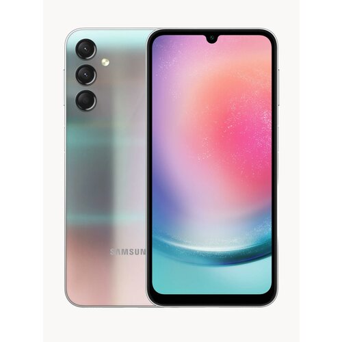 Смартфон Samsung Galaxy A24 6128 ГБ Dual nano SIM серебристый 43932₽