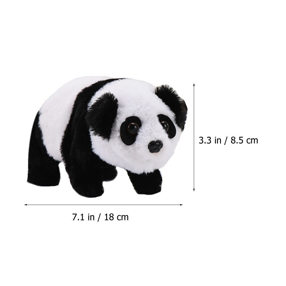 Игрушка Панда На Батарейках Из Мягкого Ворса 2 Штуки 18x8.5cm
