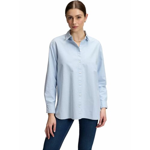 фото Рубашка lee women relaxed boyfriend shirt, размер l, синий