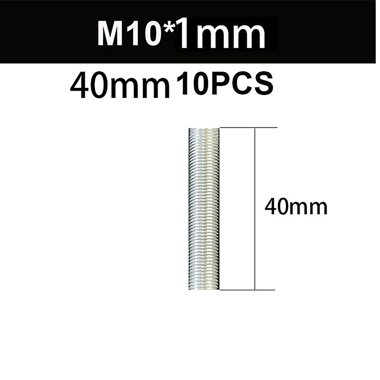 10 шт. Трубка с резьбой М10х1,10-60mm, для люстр и светильников, Монтажное крепление, Светильники и аксессуары