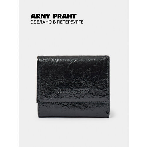 Кошелек ARNY PRAHT, фактура глянцевая, черный