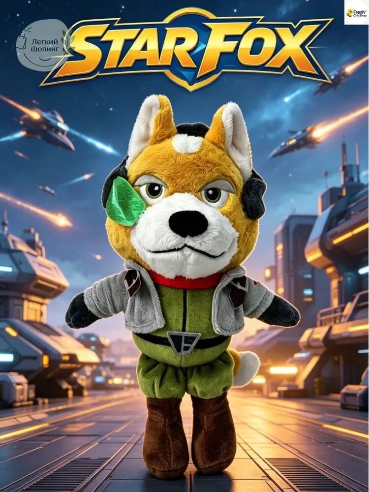 Плюшевая фигурка героя космической игры, коллекция мягких игрушек, бежево-коричневый