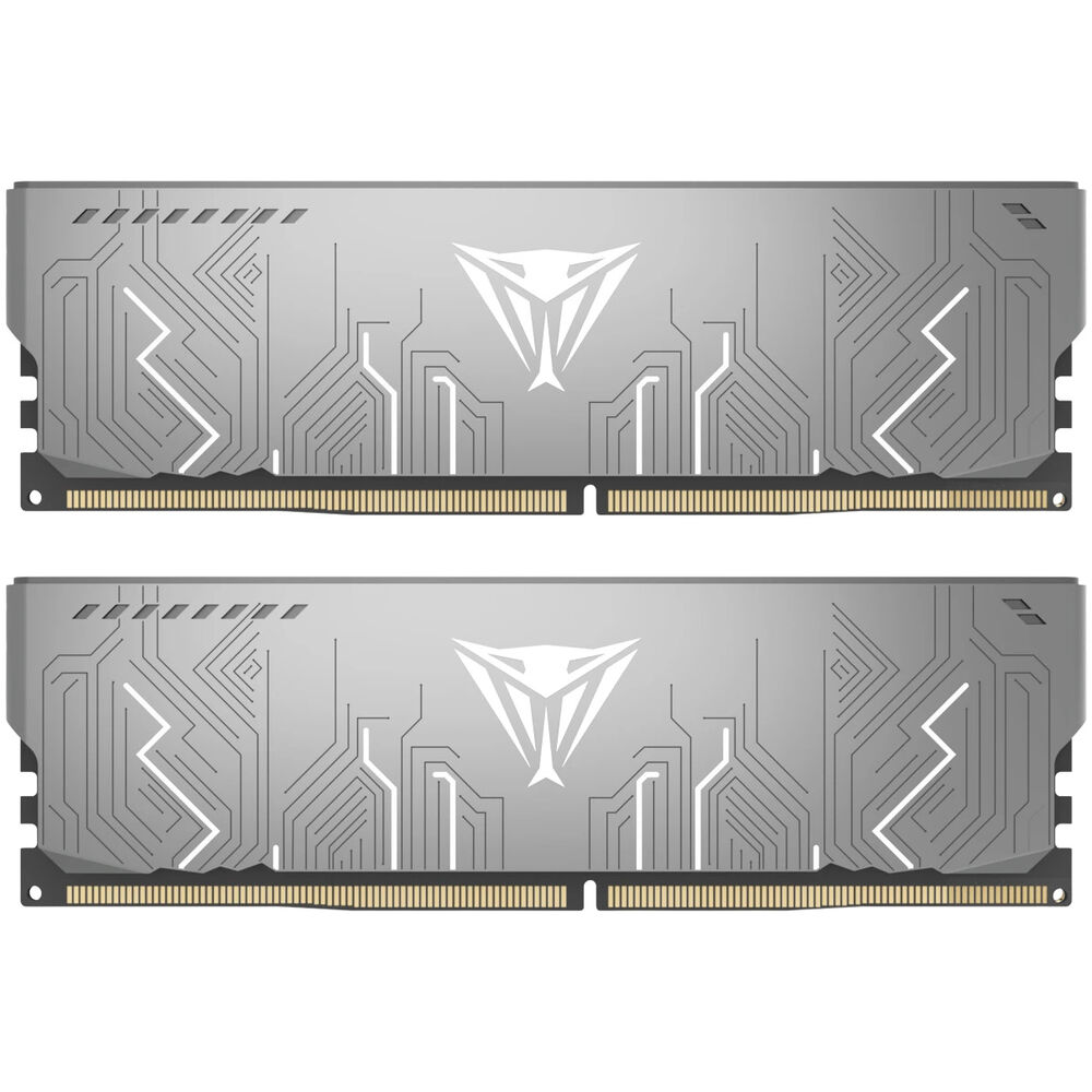 Модуль памяти DIMM 32Gb 2х16Gb DDR5 PC51200 6400MHz Patriot Memory Viper Steel 5 Infinite Gray (VI532G64C36K)