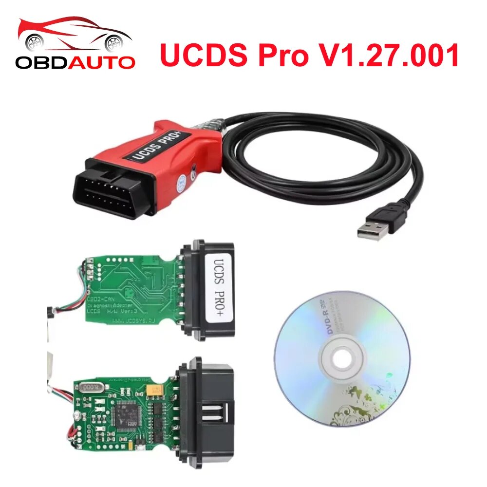 V1.27.001 UCDS Pro для Ford с 35 жетонами, полные функции UCDS для автомобилей Ford, диагностический кабель сканера OBD2, до 2017 г