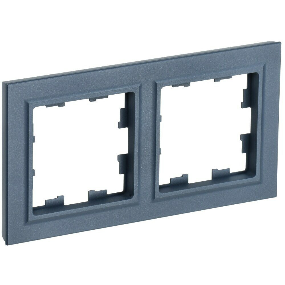 Рамка IEK Brite двухместная маренго (BR-M22-K35)