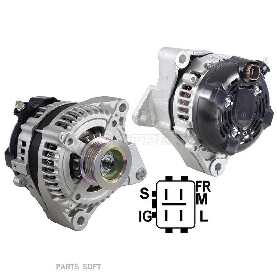 Генератор Toyota Land Cruiser (J100) 05-07 / Lexus GX 02-09 от официального дистрибьютора, SAT, артикул ST2706050360N