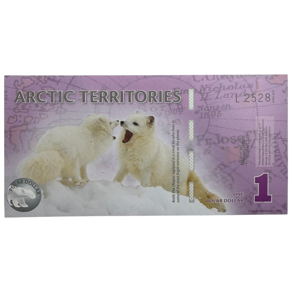 Арктические территории, сувенир 1 доллар 2012 г. (Серия L)
