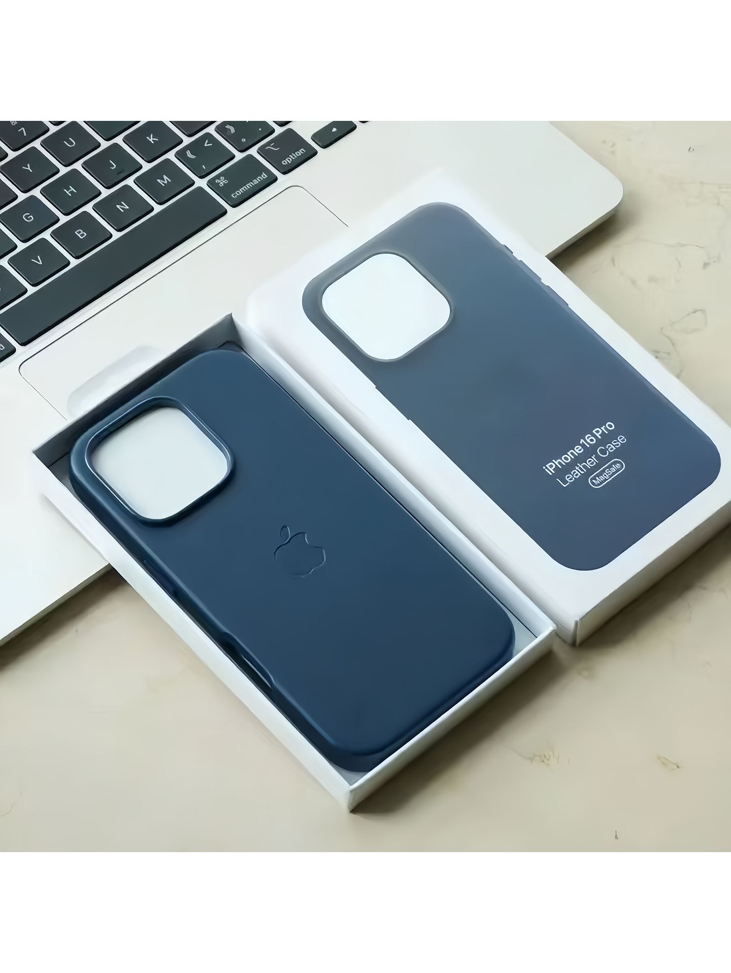 Кожаный чехол MagSafe для iPhone 16 Pro Max