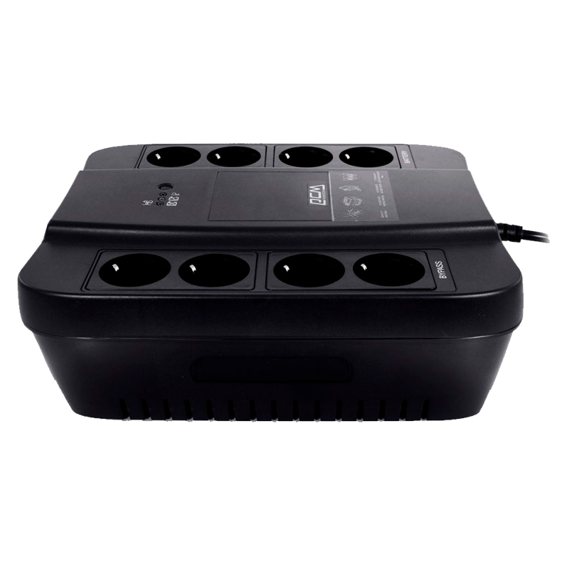 ИБП Powercom UPS Spider SPD-650N, 650 ВА, 390 Вт, резервный, 8 розеток, Schuko SPD-650N