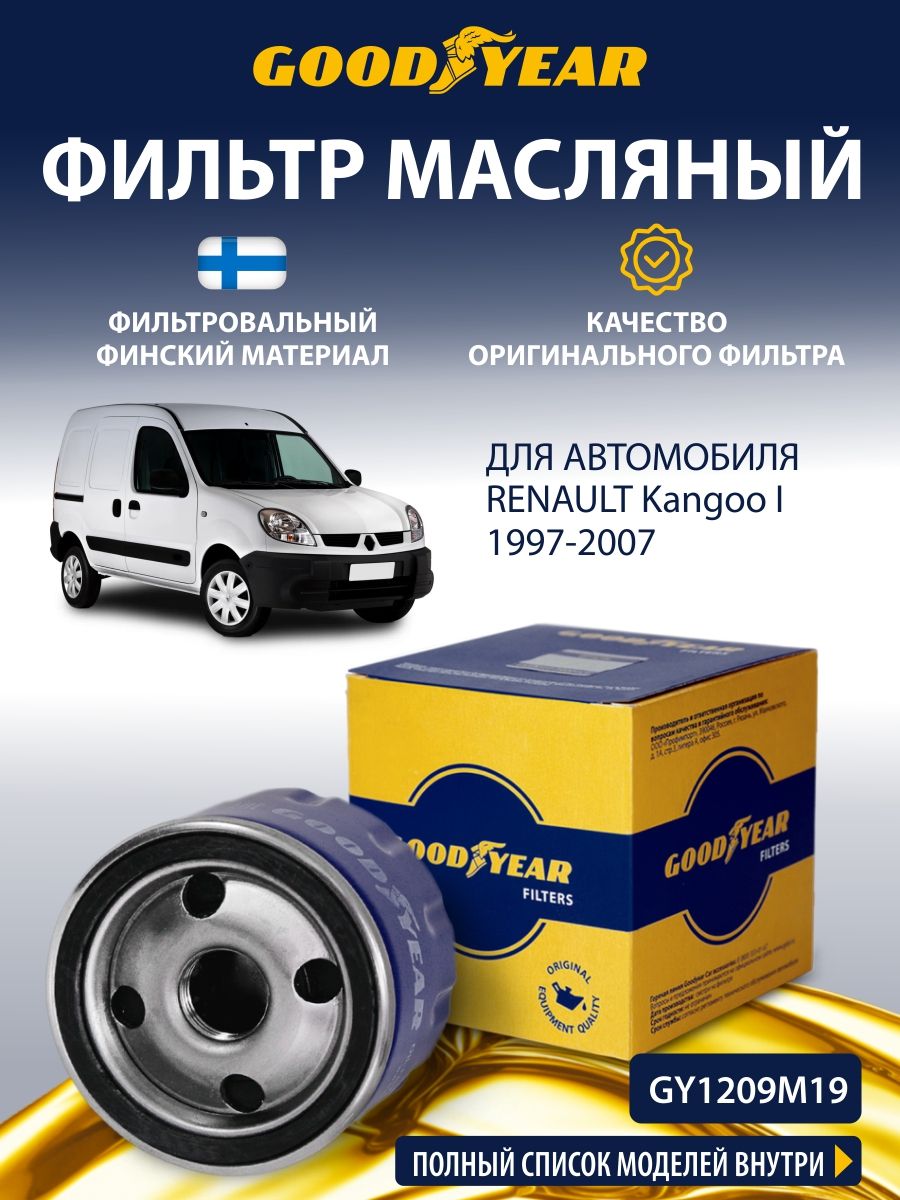 Фильтр масляный RENAULT Kangoo 1 (Рено Канго 1 поколение 1997-2009