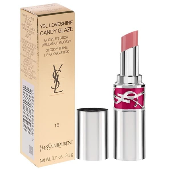 Бальзам для губ Yves Saint Laurent Loveshine Candy Glaze, 15 Showcasing Nude, 3,2 г