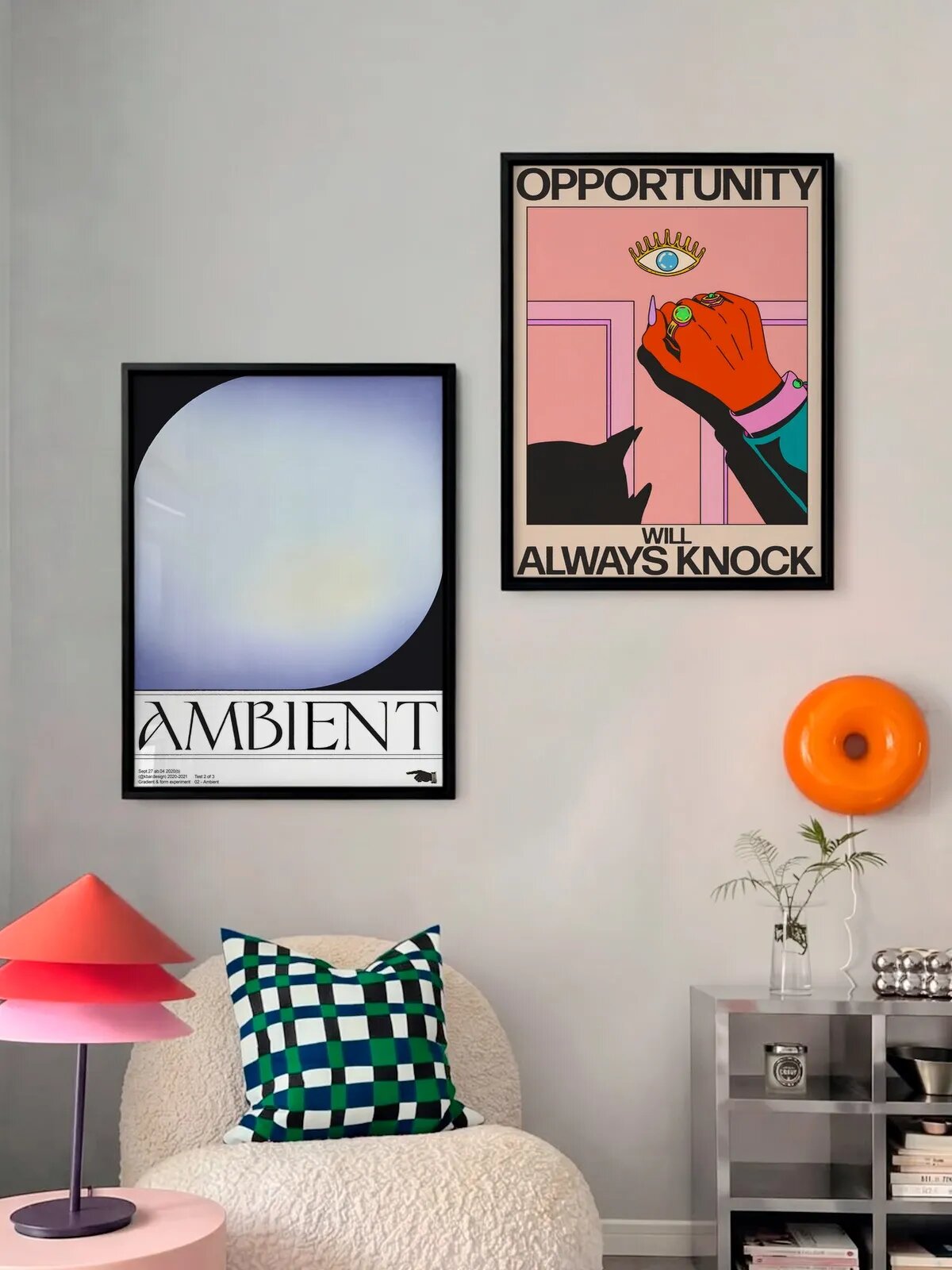 Набор постеров "Ambient x Opportunity Will Always Knock", 30x40 см, 2 штуки