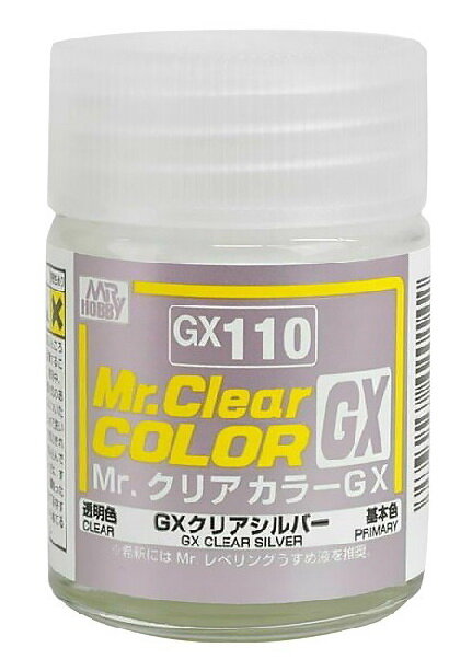 GX110 краска художественная т. м. MR.HOBBY 18мл Clear Silver