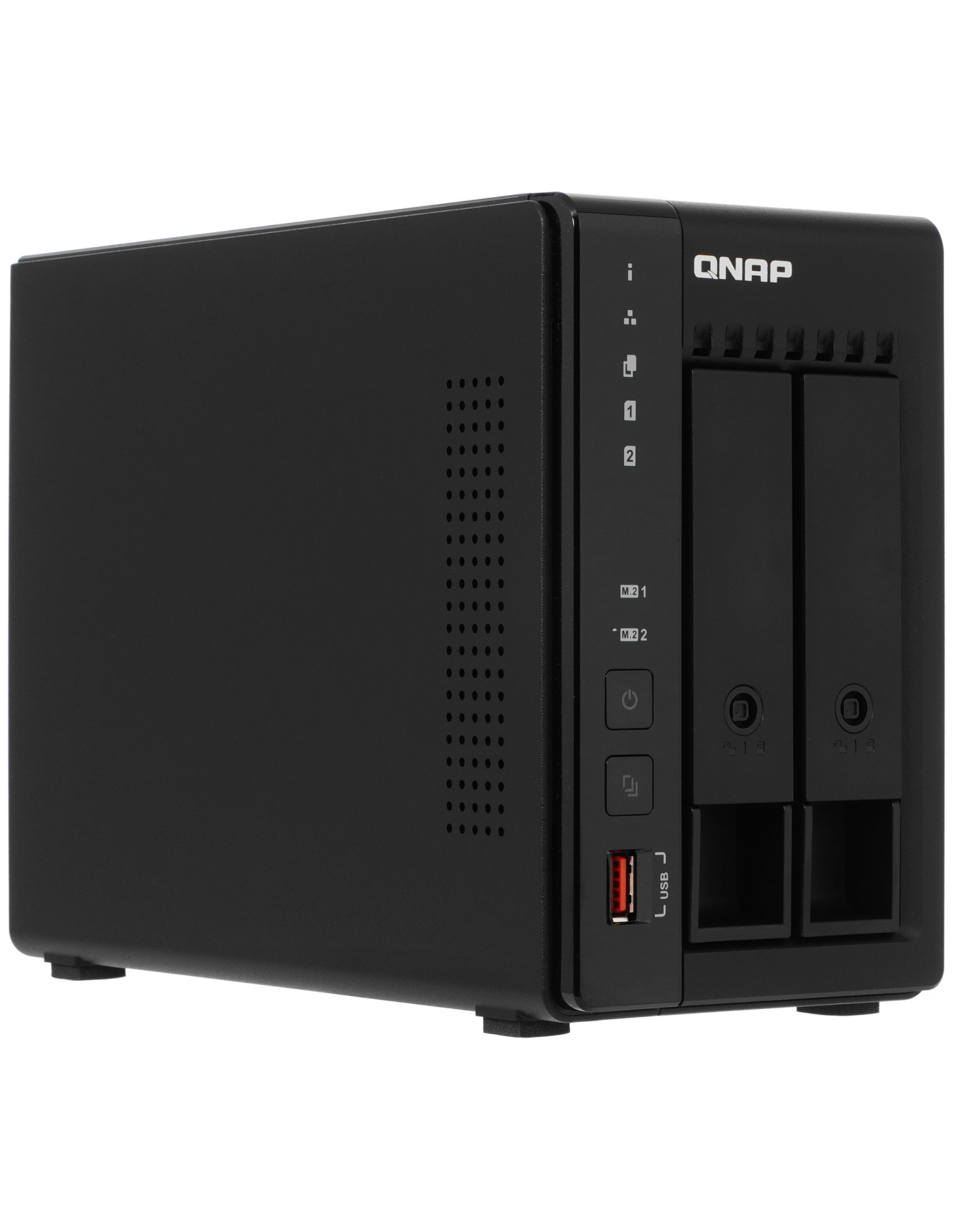 Сетевой RAID-накопитель QNAP TS-253E-8G, 2 отсека, Intel Celeron, 8 ГБ, 2×2.5GbE, 2×HDMI, NAS
