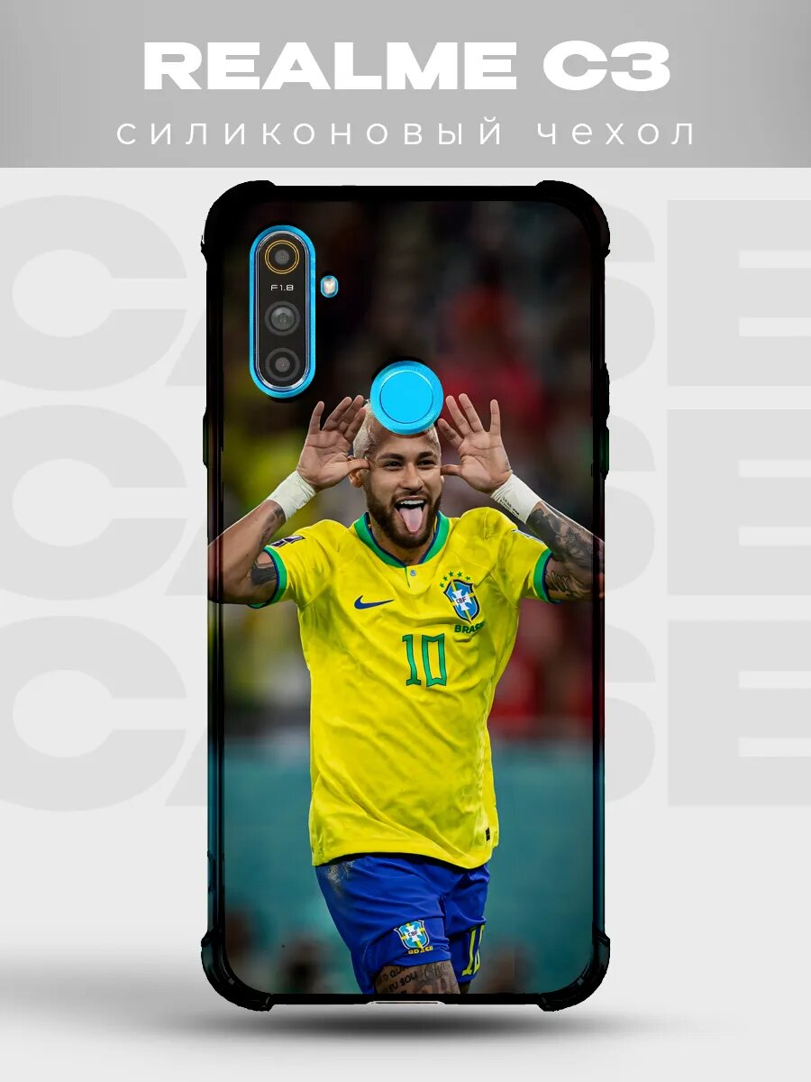 Чехол на Realme C3 Неймар сборная Бразилии