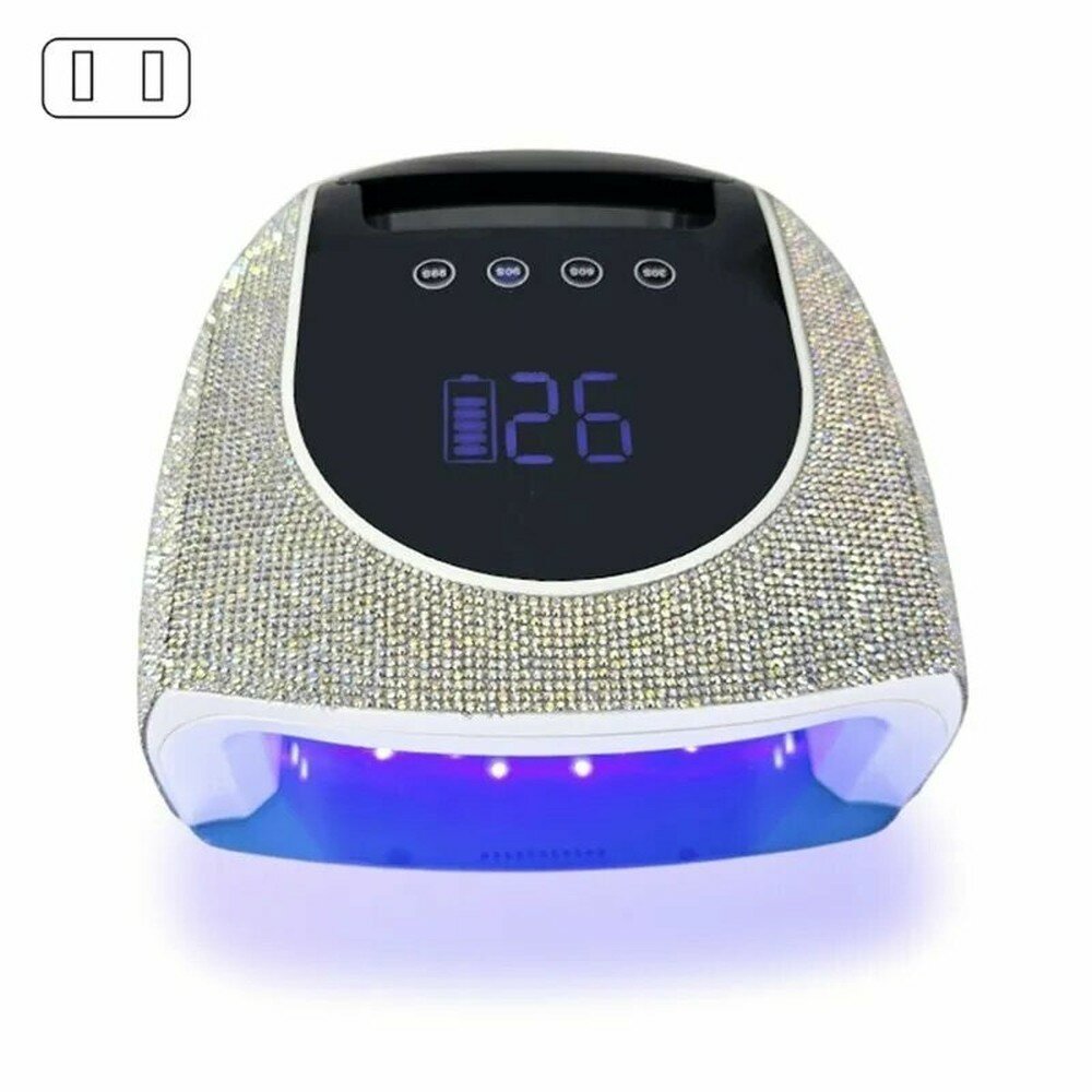 УФ-светодиодная лампа для ногтей, 96W сушилка для гель-лака с LCD дисплеем, Правила США