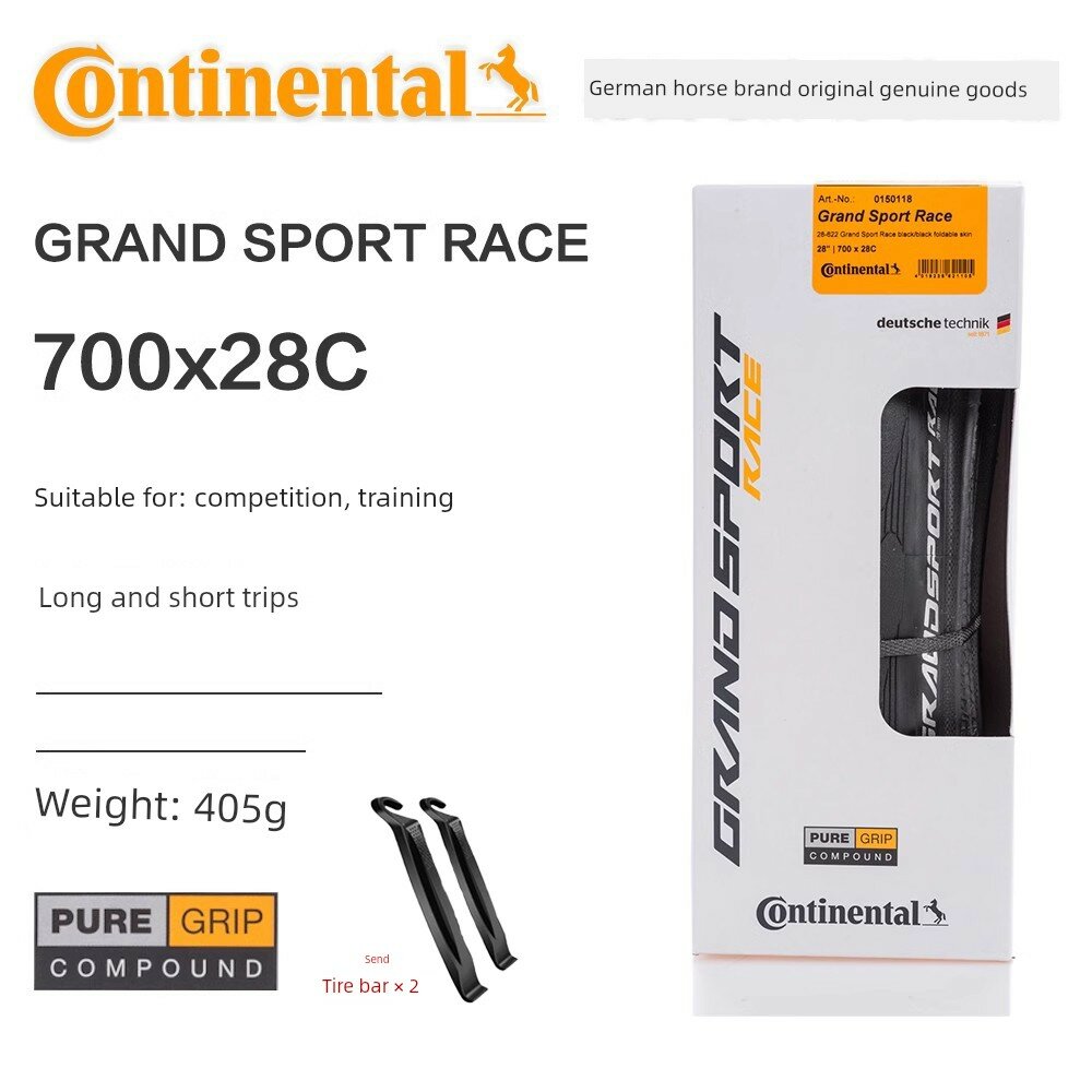 Continental Grand Sport Race 28C Складная шина в коробке, одна штука