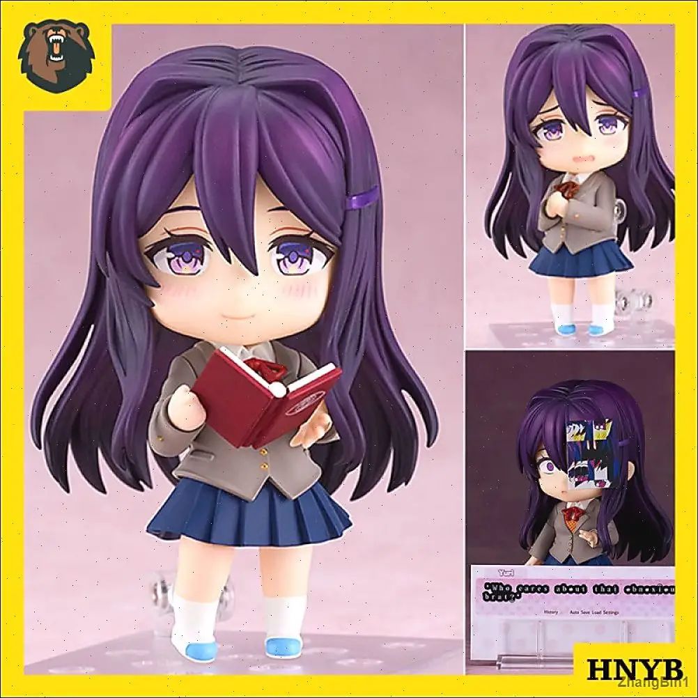 Фигурка Доки Доки Литературный Клуб Юри / Doki Doki Literature Club Yuri Нендороид Подарки для болельщиков (10 см) 2283