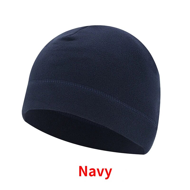 Флисовая шапка темно-синяя Navy