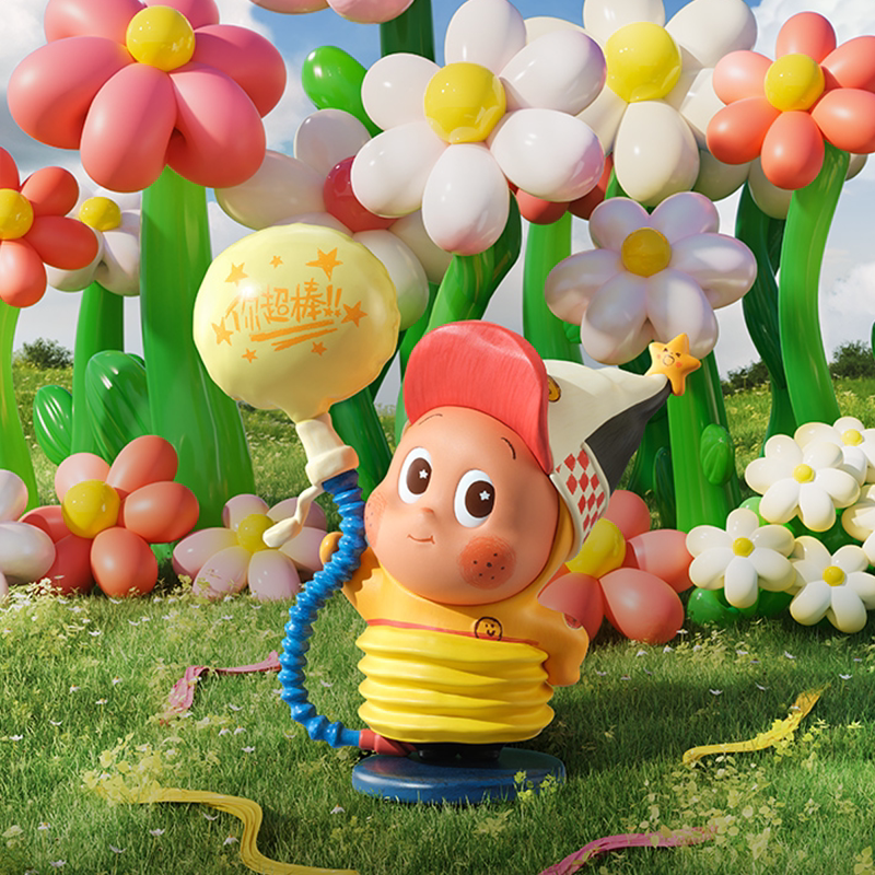 Фигурка POPMART Star Man 123! в коробке-сюрпризе, открытая версия To Little Balloon, оригинал
