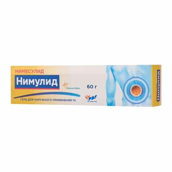 Нимулид гель для наружного применения 1% 60г