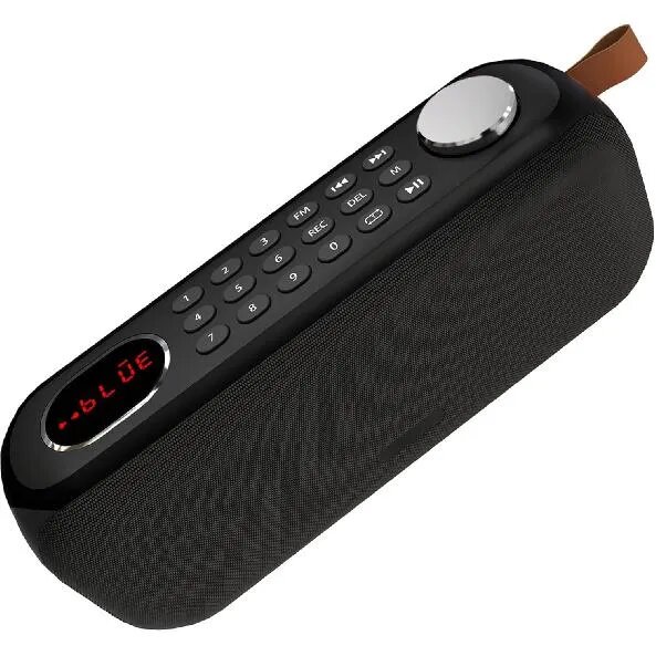 Портативный Bluetooth-динамик с FM-радио, поддержка USB/SD/MP3/AUX/REC, 3000мАч батарея, 10Вт