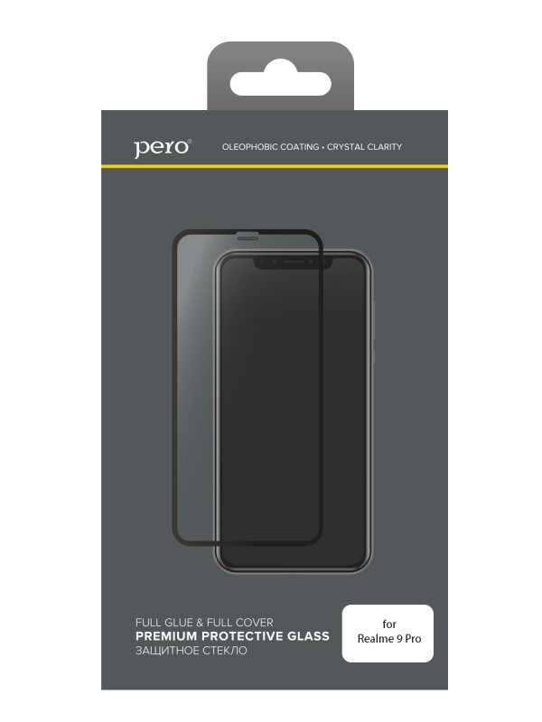 Защитное стекло Full Glue PERO для Realme 9 Pro (Черный) — фото 1