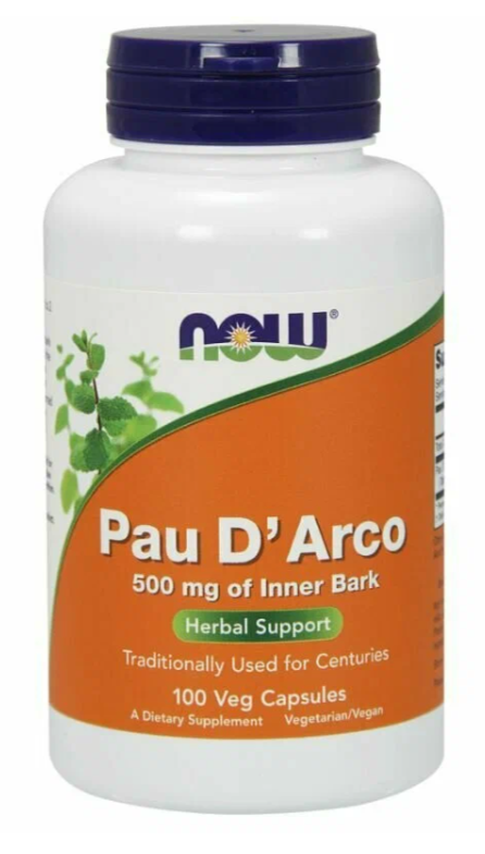 Now Pau D' Arco 500mg 100 vcaps (T)