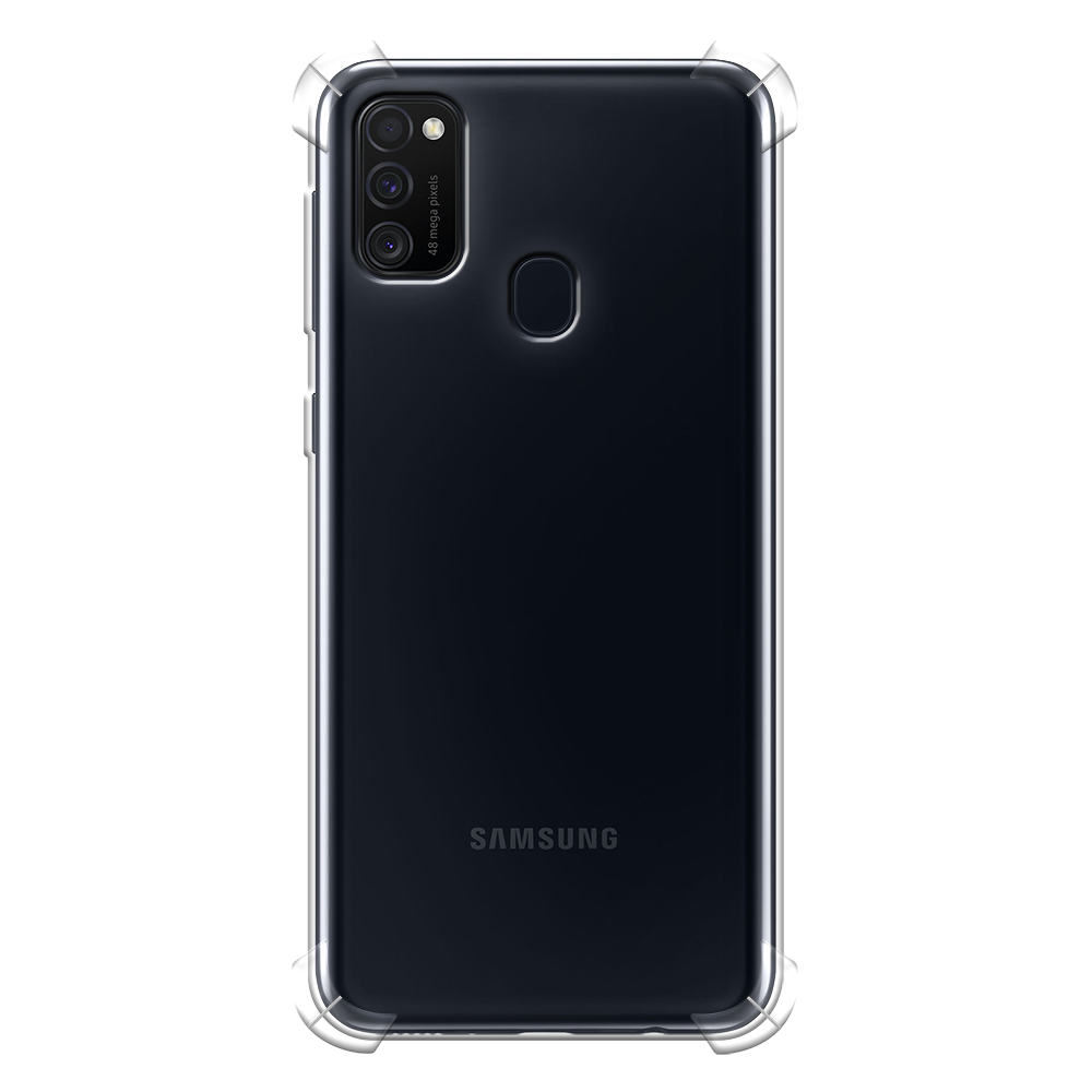 Противоударный силиконовый чехол на Samsung Galaxy M21 / Самсунг Галакси М21, прозрачный