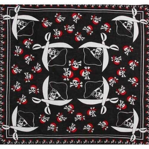 фото Бандана пирата 55х55см пиратская вечеринка маскапати