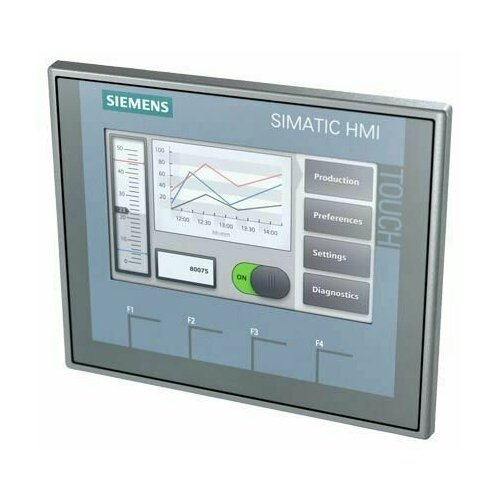 SIMATIC HMI, Панель оператора KTP400 BASIC, из серии BASIC, кнопки и сенсорное управление, TFT-дисплей/ Siemens 6AV2123-2DB03-0AX0
