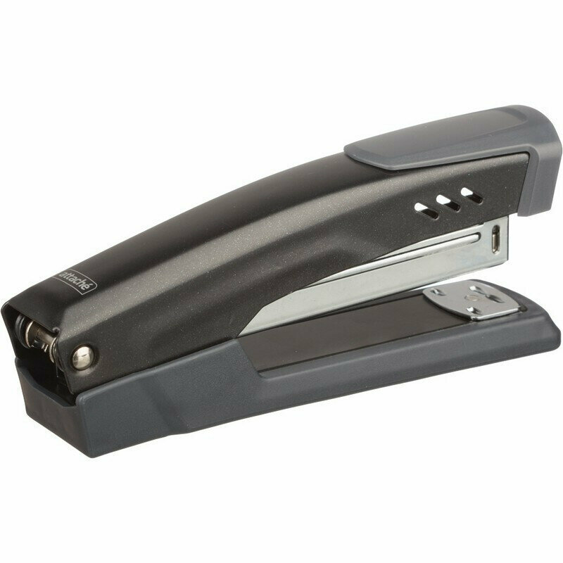 Attache Степлер Power №24/6, 26/6, до 25 листов, черный — фото 1