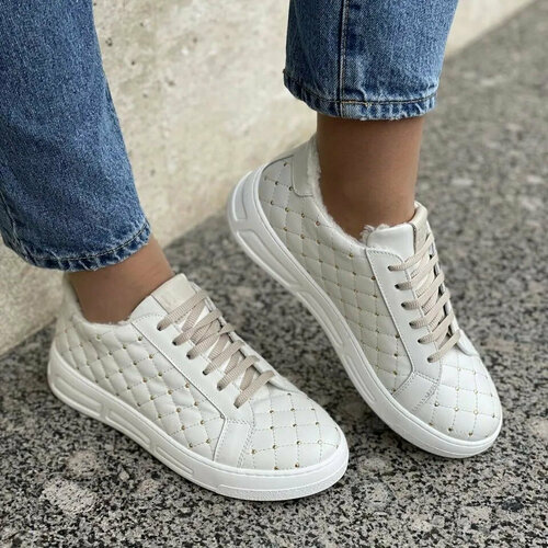 фото Кеды nila & nila, полнота 6, размер 36, бежевый