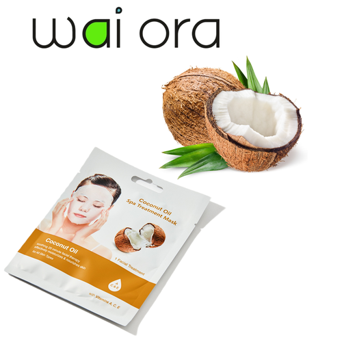 Увлажняющая маска для лица на кокосовом масле с витаминами А, С, Е (упаковка 5шт)