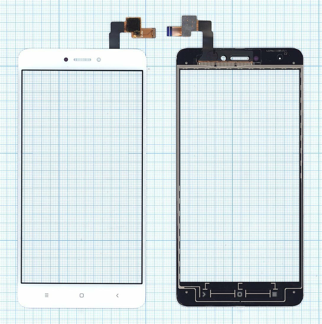 Сенсорное стекло (тачскрин) для Xiaomi Redmi Note 4X белое