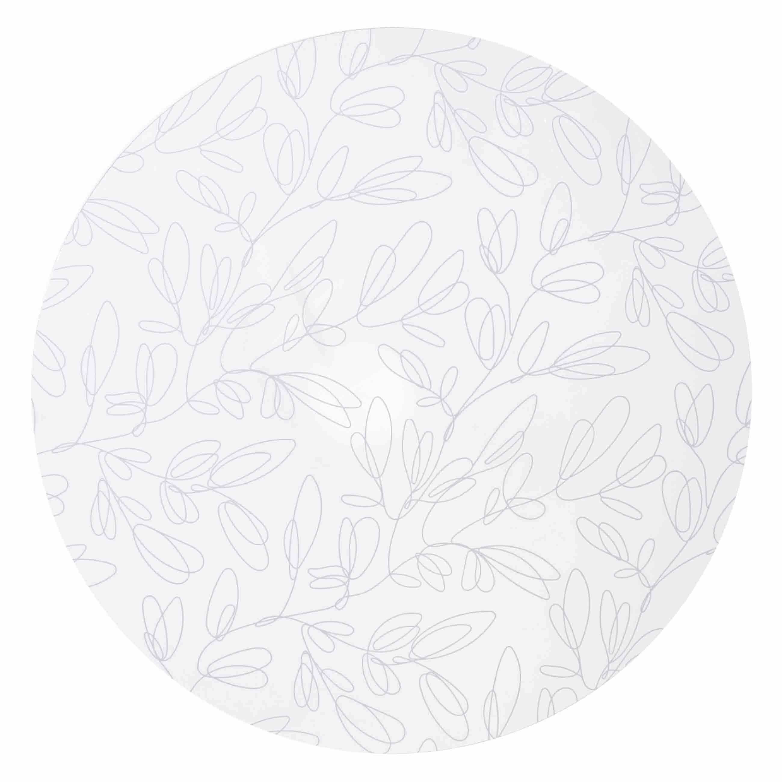 фото Салфетка под приборы, 38 см, ПЭТ, круглая, Белые ветви, Plastic print