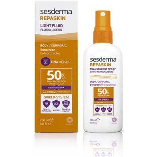 Солнцезащитный прозрачный спрей для лица и тела Sesderma Sesdеrma SPF 50, 200 мл