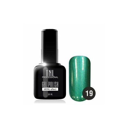 TNL Professional Гель-лак Metal № 19 темно-зеленый (10 мл.)