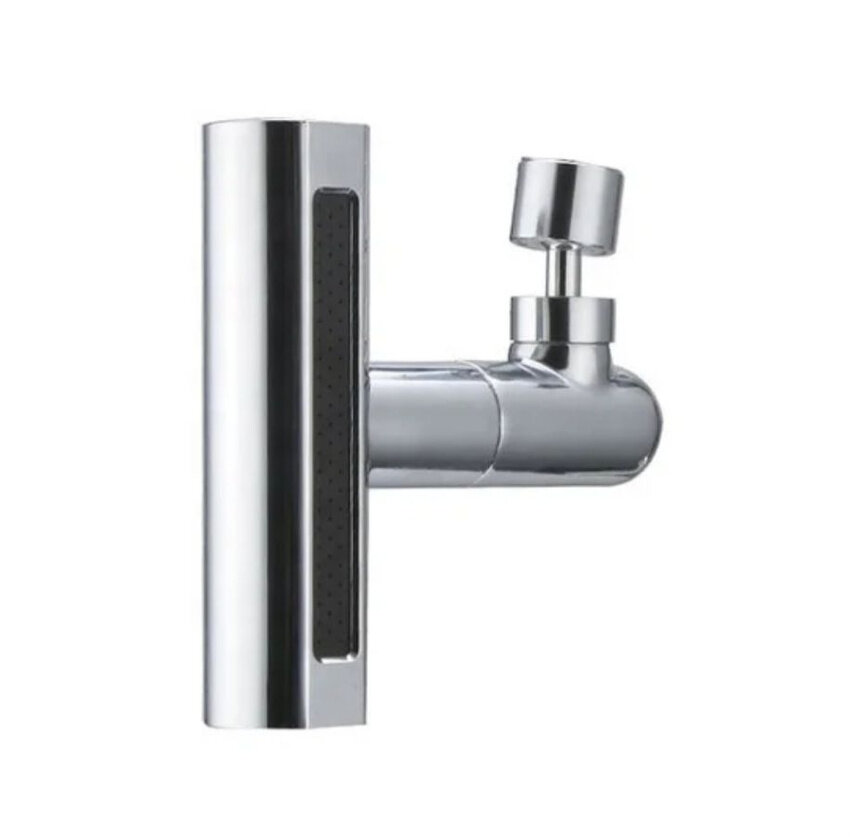 Картинки Аэратор для смесителя, ABS-пластик и латунь, поворотный, серебристый