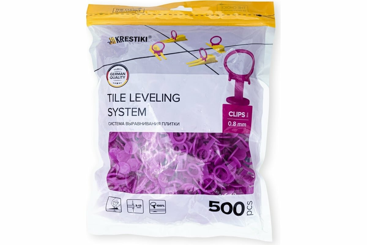 3D Krestiki Зажим 3D+ СВП Slim /500 шт/ 00000005100 — фото 1