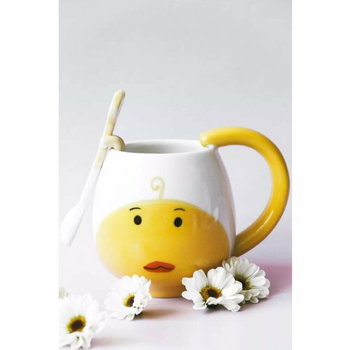 Кружка с ложкой утка детская 1100₽