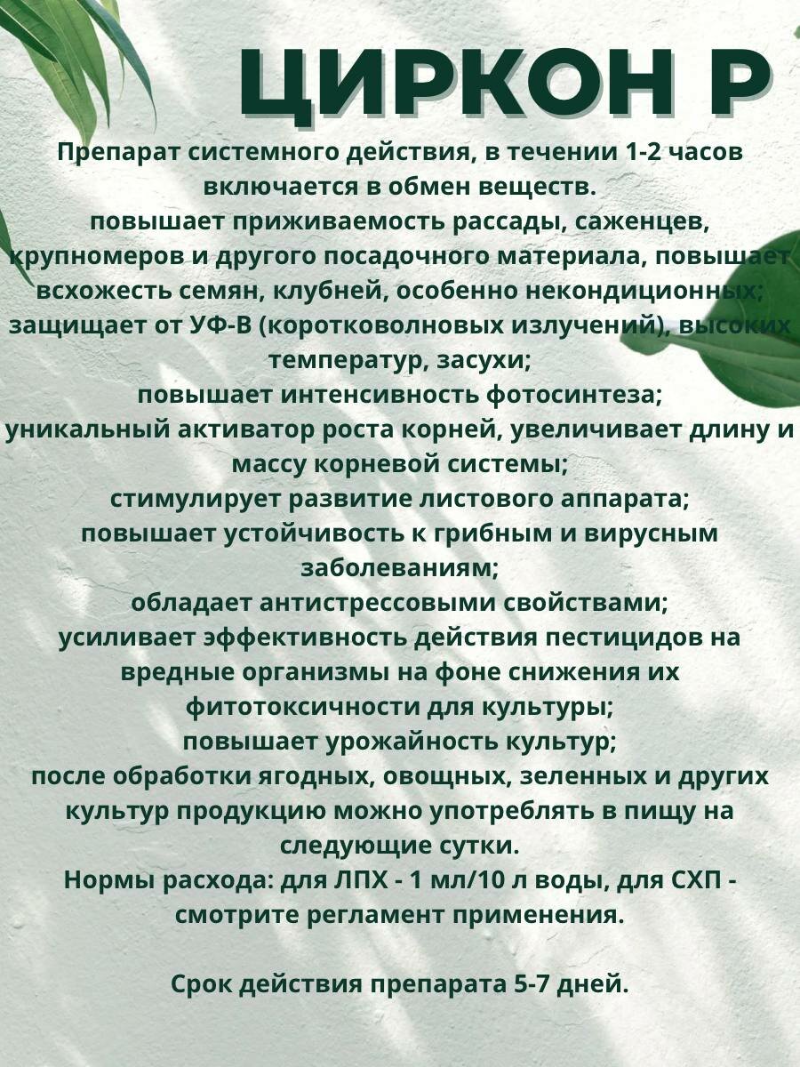 Регулятор роста, природный корнеобразователь "Циркон", 50 мл — фото 1