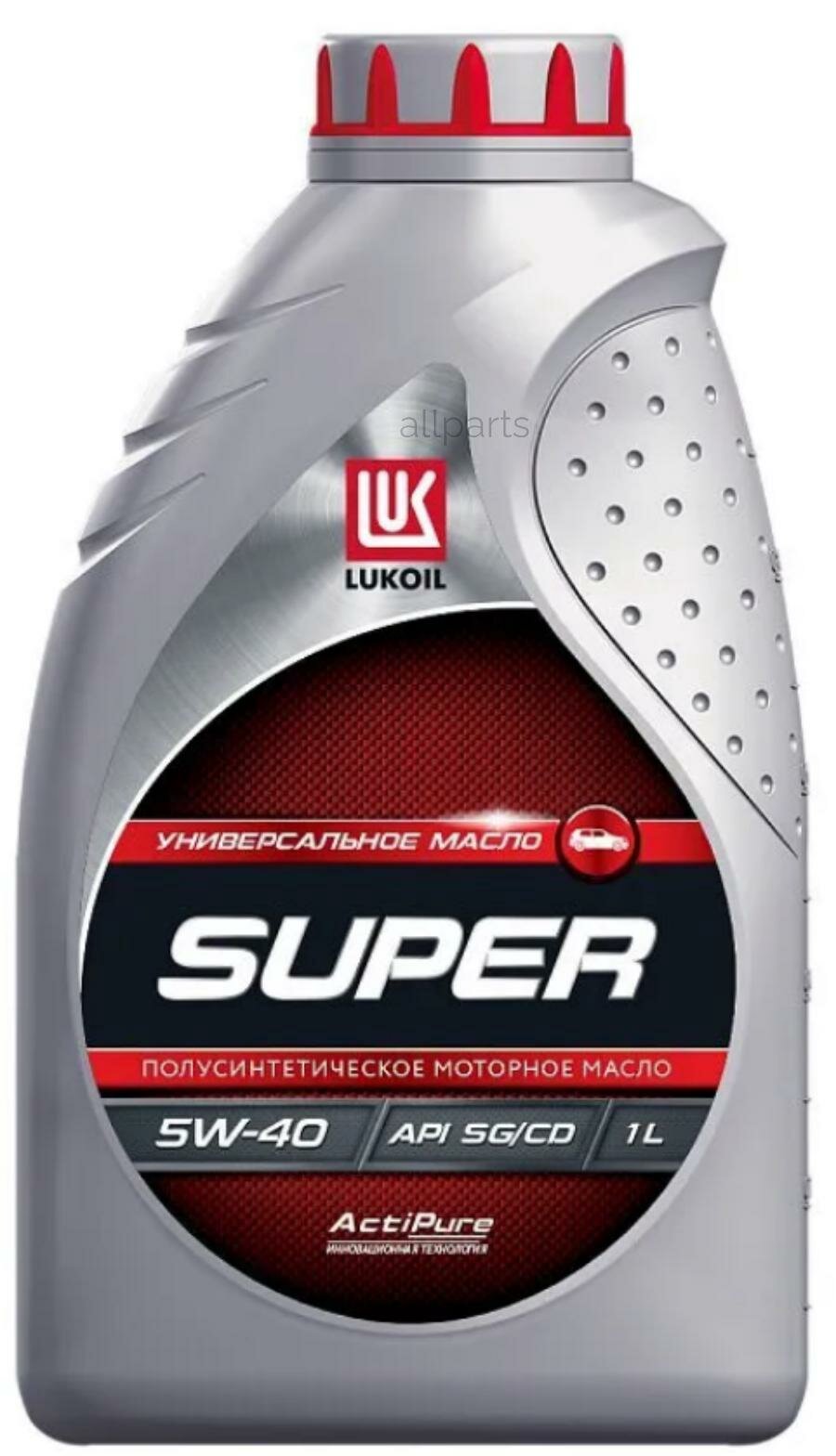 LUKOIL 19441 ЛУКОЙЛ Супер 5W40 (1L) масло моторное! полусинт.\ API SG/CD