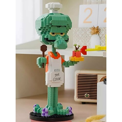 Конструктор 3D из миниблоков Balody Губка Боб Сквидвард, 877 деталей - BA18385