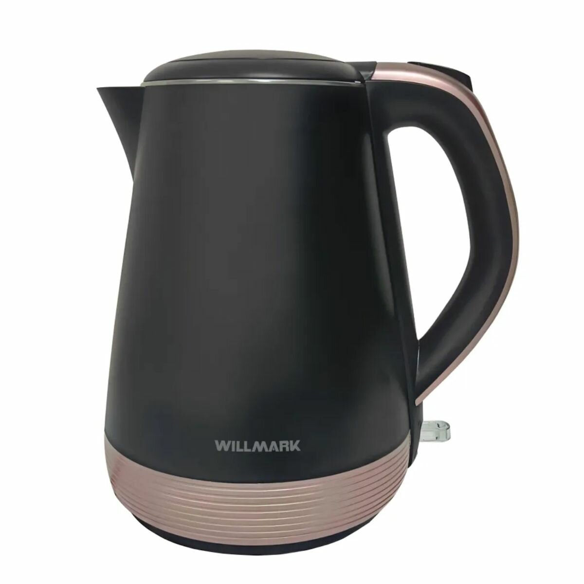 Электрочайник WILLMARK WEK-1839PS, 1.8 л, 2000 Вт, двойные стенки, черный